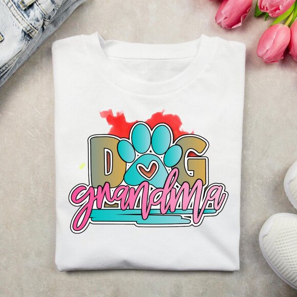 Dog Grandma Squad T-Shirt, Cute Gift For Grandma, Dog Lover Tees - Picture 1 of 5